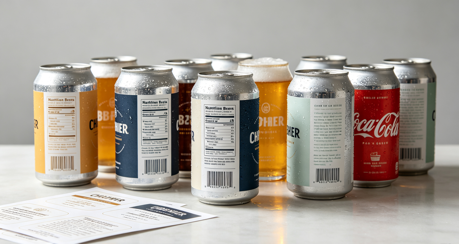 custom beer can labels custom soda can labels waterproof can labels for small beverage brands