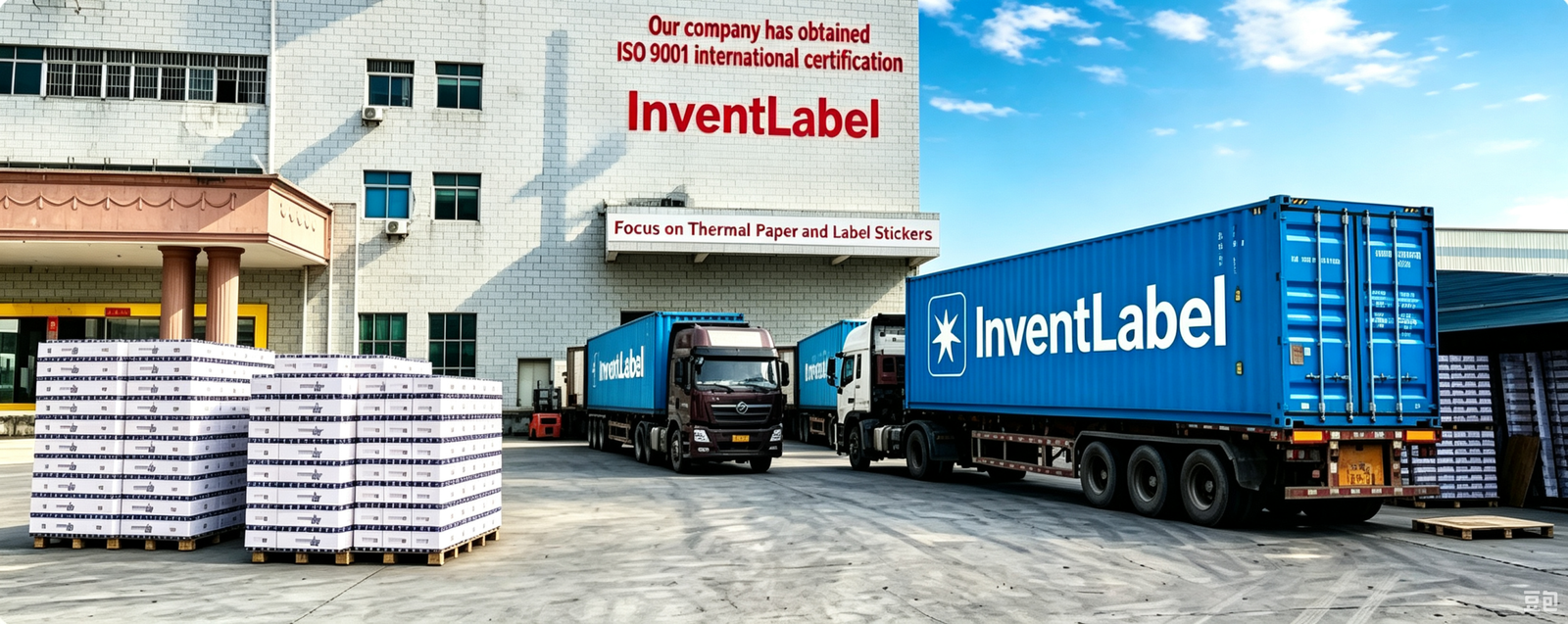 Invent Label Manufacturing Facility and Global Shipping