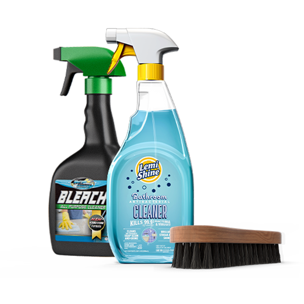Custom household spray bottle and detergent cleaner labels