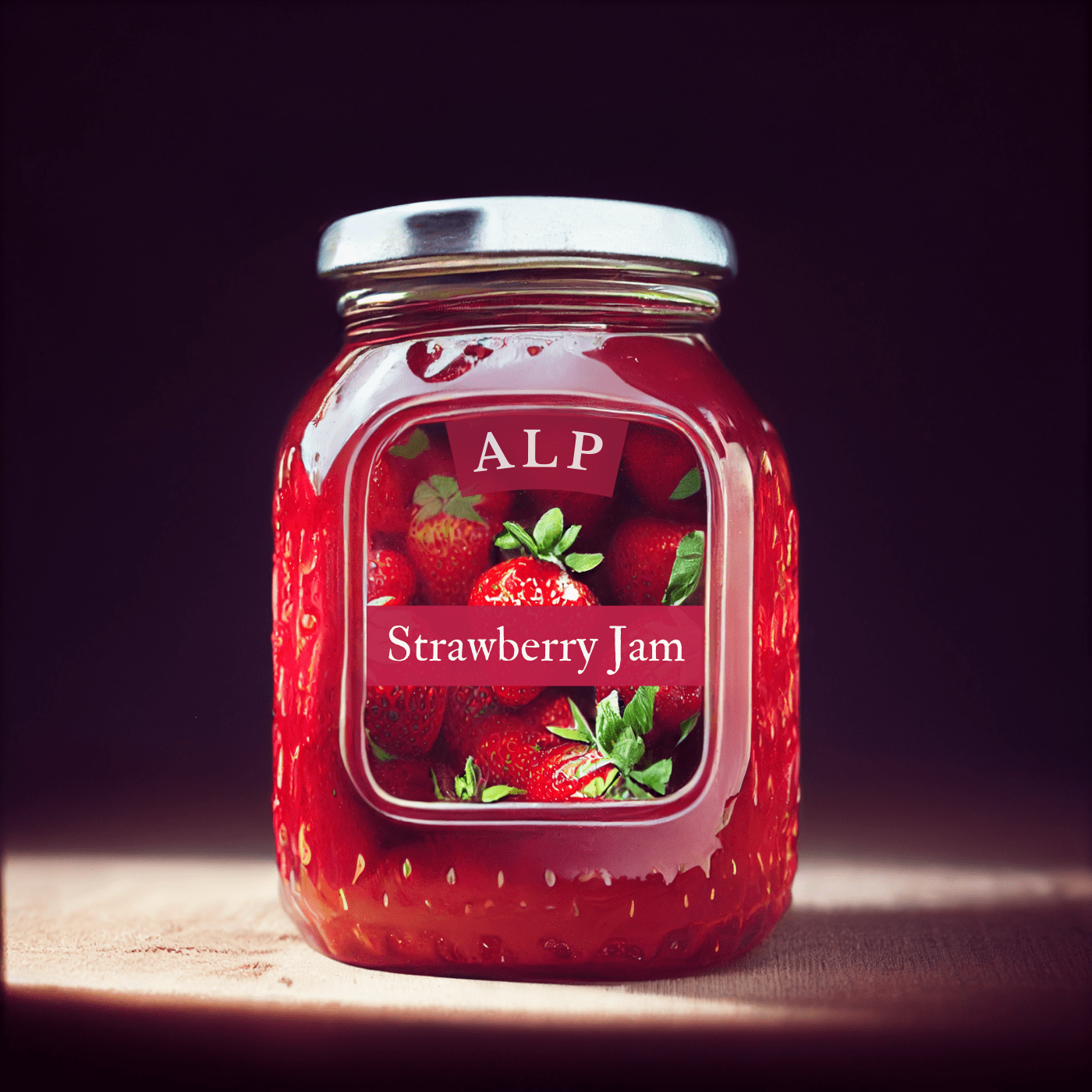 Artisan jam jar labels with cross contamination walnut jam warning label