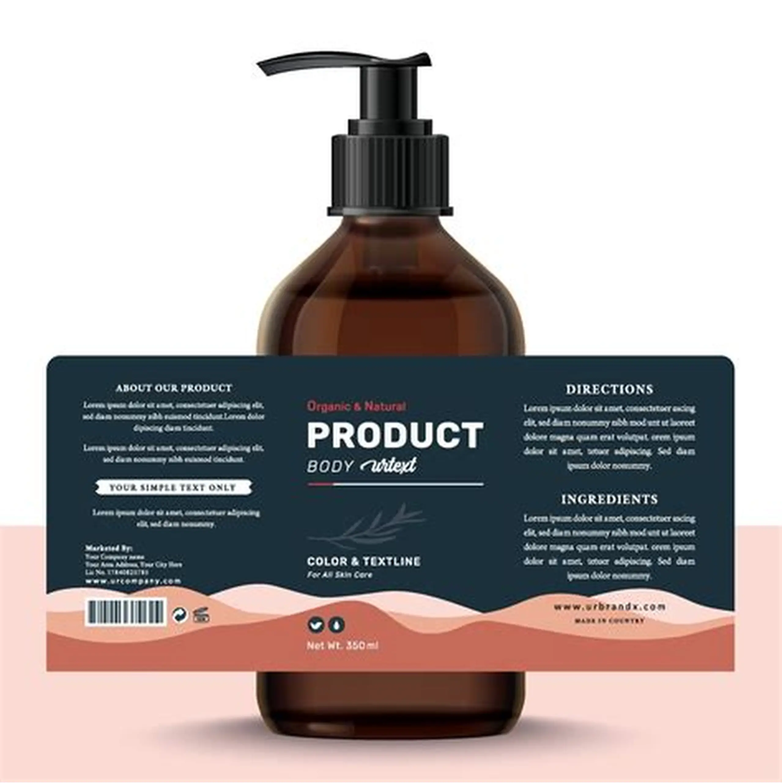 Premium labels for beauty products and hair labels on rolls