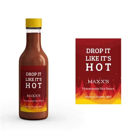Private label hot sauce and personalized hot sauce labels