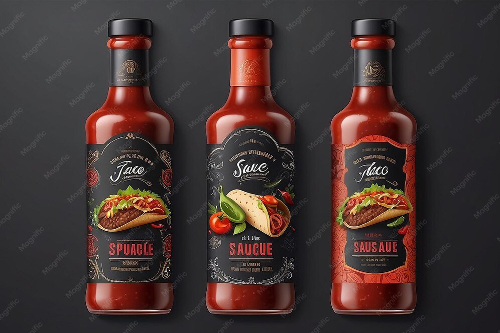 Spice jar labels and commercial labels for spice jars