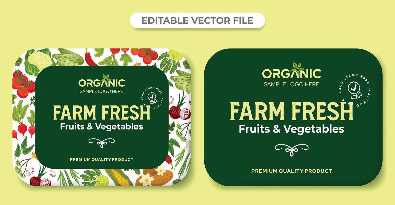 Organic produce brand shelf appeal labels